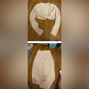 Never worn Skims soft lounge set, Cream, size L/XL